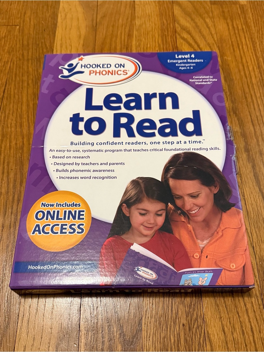 Hooked on Phonics Learn to Read Level 4 Kindergarten Ages 4-6 Emergent Readers